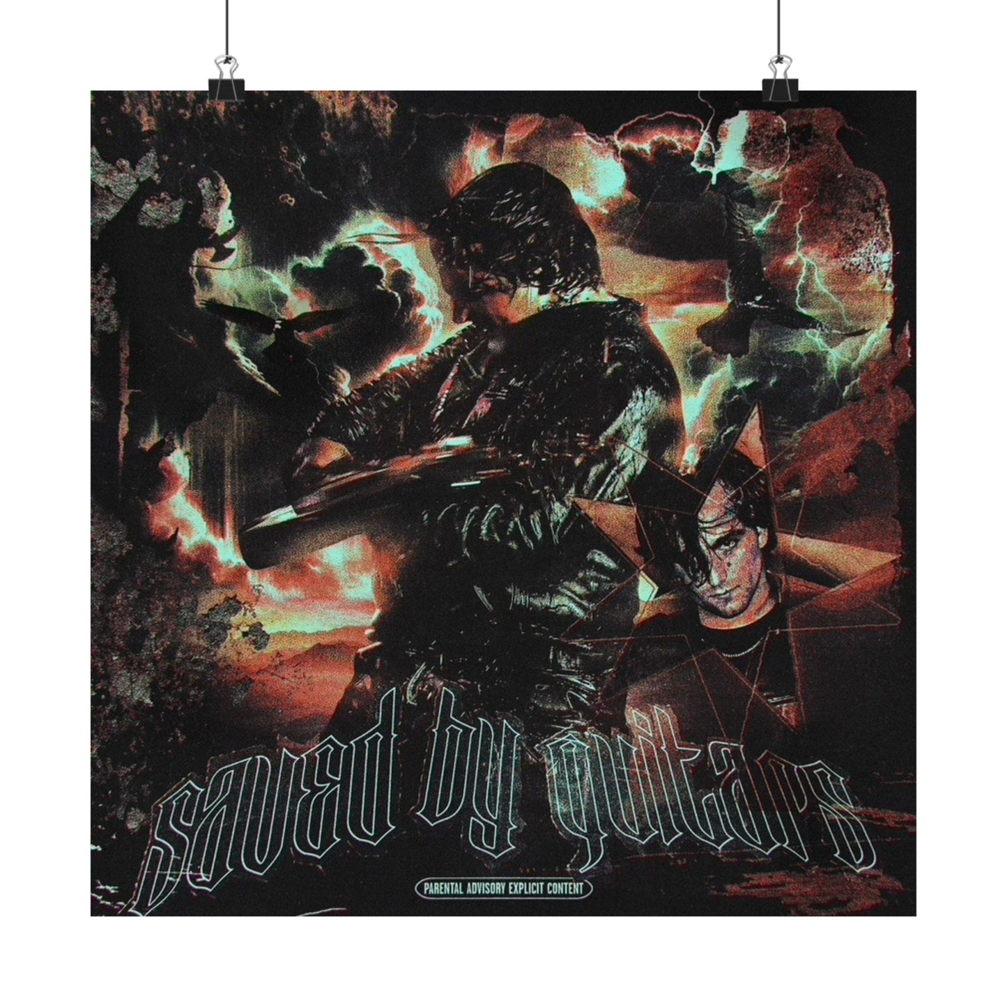 Saved By Guitars - Matte Poster