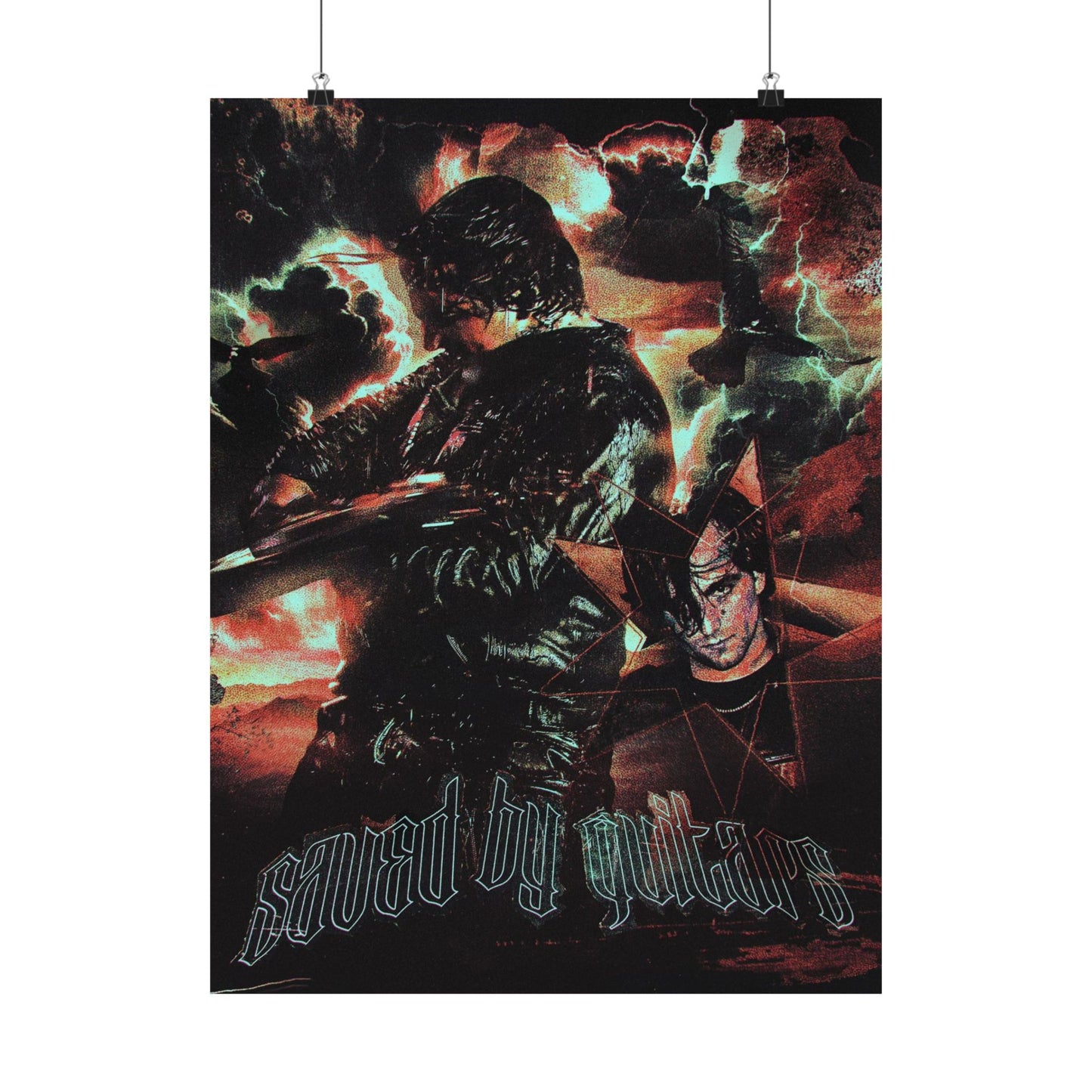 Saved By Guitars - Matte Poster